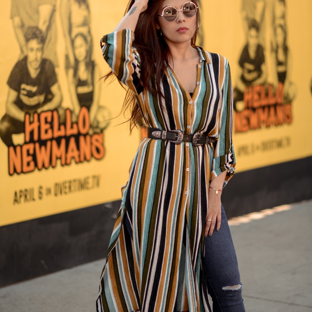 Long Striped Dress